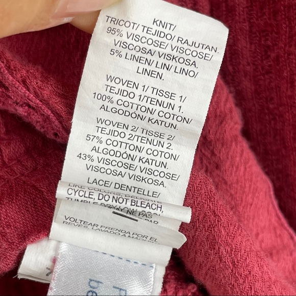 Lucky Brand Womens Peasant Top - Picture 4 of 7